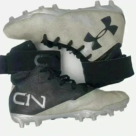 CAM NEWTON X Under Armour High Top Football Cleats Size 5Y - Picture 1 of 9